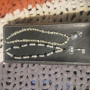 2 handmade owl necklaces